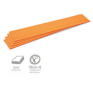 100 Stick-It Cards, titles, orange